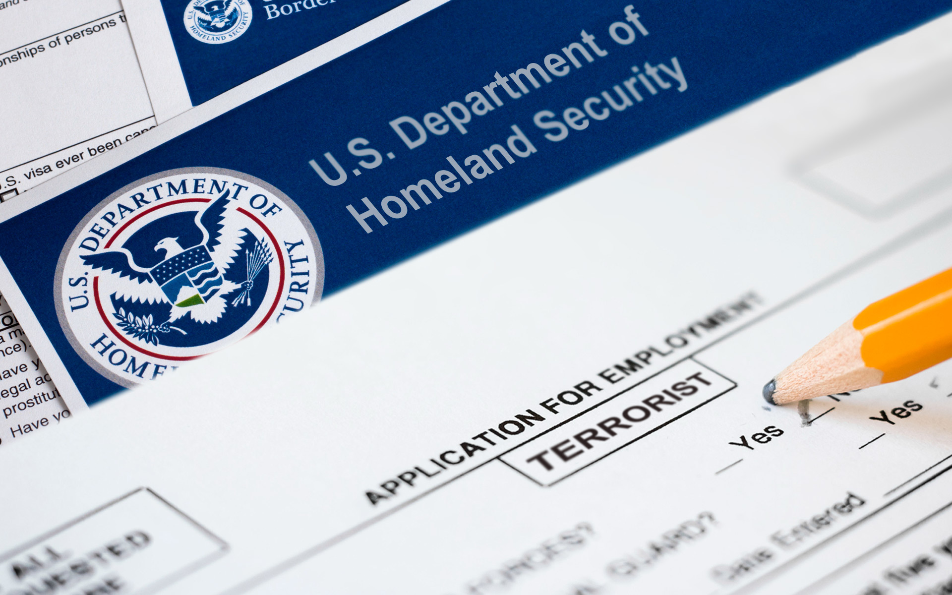 department of homeland security DHS terrorist job application