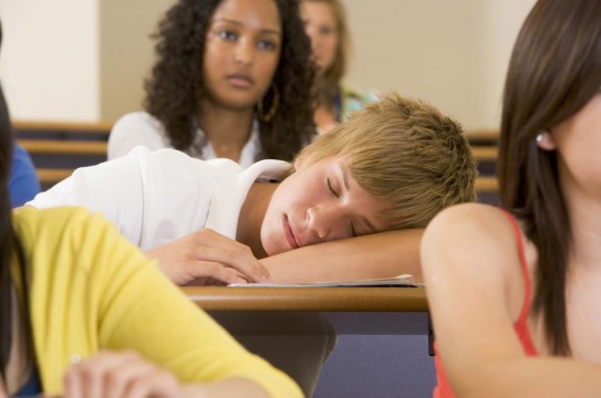 Sleeping-Teen-Class