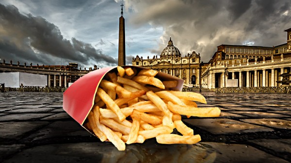 Processed fries with the Gospel? McDonald’s now stationed in the Vatican
