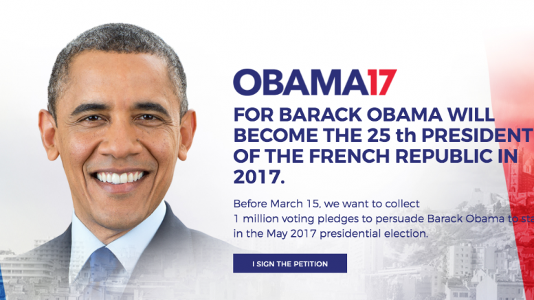 Will Barack Obama be the next President of France?